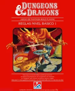 Caja roja de D&D, edición española. 1983, ed. Dalmau
